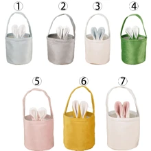 Rabbit Handbag; Bunny Ear Basket; Party Gift Box; Decorated Egg Box; Candy Bag. - Multicolor - View 5