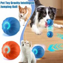 Interactive Vibrating Ball Toy For Dogs, Automatic Moving Dog Toy Ball, USB Rechargeable Vibrating Ball - Multicolor - View 3