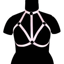 性感女士加大码紧身胸罩笼式胸罩无罩杯胸罩朋克哥特式吊带胸罩