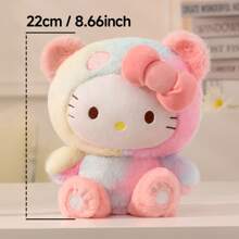 Muñeca de peluche decorativa de 22 cm (8.66 pulg) con diseño de Sanrio Hello Kitty, un regalo adorable de cumpleaños o San Valentín