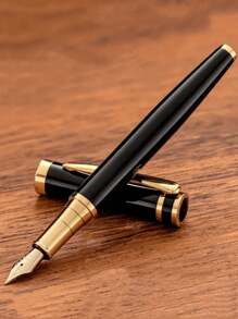 [定制] 1 支优质优雅定制钢笔，带雕刻笔杆，0.5 毫米细笔尖，书写流畅，可填充墨盒，包含 30 个 2.6 毫米直径墨盒，适合日常写作/书法使用，是情人节、圣诞节、父亲节、教师节、感恩节返校的个性化礼物 - 彩色 - 查看 15