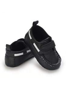 Infant Casual Soft Sole Classic Leather Shoes, Fashionable For Spring & Autumn - Black - View 5