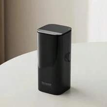 带盖防水化妆笔眼影刷收纳盒，4格大容量自动升降化妆刷架，化妆刷架收纳盒，可调节塑料化妆品收纳盒，防潮、防污、防淋水化妆刷收纳盒，适用于梳妆台、浴室台面