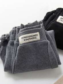 Pantalones deportivos holgados de color liso versátiles, pantalones casuales sueltos para niñas y niños bebés, pantalones de estilo coreano, pantalones de niña joven