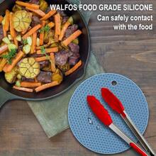 1/4 Pcs Round Honeycomb Silicone Placemat Insulation Pad, Anti Slip Pot Holder, Easy To Clean And High-Temperature Resistant Table Mat, Desktop Protection, Protection From Heat Damage To Cooking Utensils, Easy To Clean - Multifunctional Kitchen Accessory, Home Kitchen Table Decoration