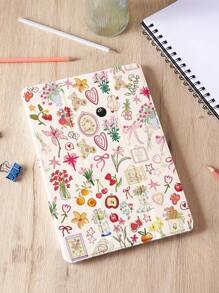 Summer Phone Case 1pc Fresh, Element Pattern Flat Tablet Protective Case, Compatible With IPad 10.2 Inch, IPad Pro 11 2021/2020/10th, IPad Mini 4/6, Galaxy Tab A8 10.5 Inch 2022, Matepad 10.4/Tab, With Pencil Slot, Anti-Drop, Protect Your Beloved Device