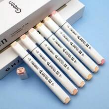 Set de 12 colores MEICLOUR Bolígrafo de doble punta para marcado con aceite, herramienta de dibujo profesional para anime y dibujo a mano, cabeza suave de alto color para estudiantes de arte, alta relación calidad-precio, sin decoloración, de vuelta a la escuela