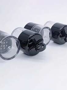 1pc 3-In-1 Portable Makeup Powder Case With Puff, Mini Storage Box Loose Powder Container Home Organizer Box Sealed Waterproof Travel Box With Lid, Reusable Empty Loose Powder Case Makeup Containers, Compact Travel Setting, Blush & Contour Box For Women - Multicolor - View 7