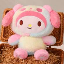 卡哇伊动漫三丽鸥我的美乐蒂毛绒玩偶房间装饰枕头玩具卡通可爱毛绒娃娃生日情人节礼物 8.66 英寸/22 厘米