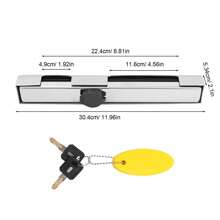 kangten Outboard Engine Lock W/ 2 Keys 304 Stainless Steel String External Motor - Multicolor - View 3