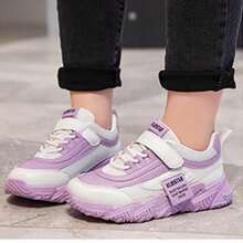 Children's Sports Shoes Pops Shoes, New Fashion Comfortable Mesh Sports Shoes, Soft Sole, Suitable For Boys And Girls - 紫色 - 查看 4