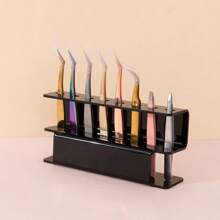 1 cái Giá đỡ nhíp mi bằng acrylic-Giá đỡ nhíp nối mi-Hộp trưng bày-Hộp đựng mi-Bộ sắp xếp-Dụng cụ nối mi-Có thể dùng để cất dụng cụ nối mi/Dụng cụ làm móng/Dụng cụ sửa chữa điện tử - Nhiều màu - Xem 7