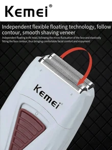 Kemei KM-3382 Men's Electric Shaver USB Charging Shaving Machine Cordless Shaver Male Professional Hair Clipper Shaved Head