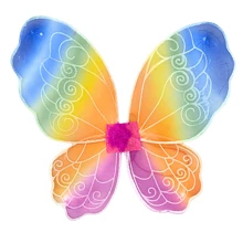 Colorful Fairy Wing Glitter Butterfly Youth Costume LuxuryAnimal