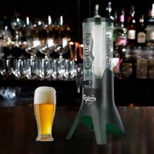 3L Bar Beer Tap Dispenser With Ice Tube Beverage & Juice Dispenser Tower - Dark Green - View 7