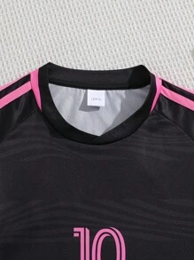 [Niestandardowe] 2 szt. Messi Style Casual Sports Quick-Dry Long Sleeve Dres #10, odpowiedni do piłki nożnej, treningu, codziennego noszenia, spersonalizowane imię, wielofunkcyjny, szybkoschnący, ozdobny, list, stylowy, schludny, miękki, nowoczesny, kolorowy, słodki, uroczy, swobodny, niestandardowy, spersonalizowany, wyjątkowy, spersonalizowany, prezenty dla dziecka, idealne prezenty dla niego, idealne prezenty dla niej, syn, córka