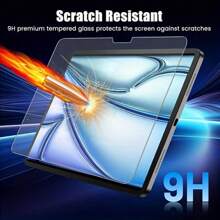3 Pacotes de Protetor de Tela Compatível com Samsung Galaxy Tab A9 Plus 11 Polegadas 2023, Película de Vidro Temperado Amigável para Capas para iPad Pro'' -Filme Transparente HD