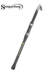 SOUGAYILANG 2.1M-3.0M Ultralight Telescopic Glass Fiber Fishing Rod (Black And Gray): Ideal For Freshwater Fishing Tackle - Multicolor - View 11