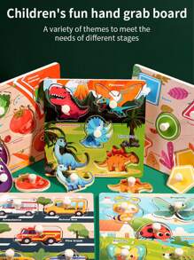 Fei Rui Educational Wooden Fruit Puzzle - 5 Unique Shapes, Realistic Detail, Ideal Learning Toy For Youngsters, Christmas, Halloween, Thanksgiving