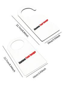 1pc Customized MDF Door Hanging Tag, Double-Sided Printing, DIY Hotel/Meeting Room Do Not Disturb Door Sign,Graphic Print - Multicolor - View 8