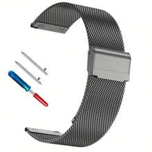 22mm Stainless Steel Mesh Watch Band For Men Women, Quick Release Mesh Watch Straps - 22mm - View 10