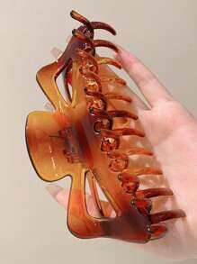 1pc/2pcs/3pcs Set Of New Oversized French Slouchy Hair Claw Clips For Women Fall Winter Hair Clip Hair Accessories For Women For Vacation Outfits Woman - Coffee Brown - View 5