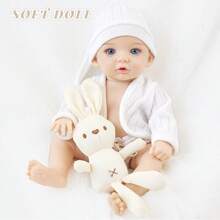 12 英寸栩栩如生的重生娃娃，搭配白色针织服装 - 是女孩、婴儿和节日的完美礼物（包括娃娃）！ - 彩色 - 查看 7