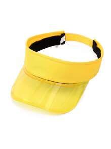 Casquette de baseball à bord transparent, chapeau léger de protection solaire casual, visière mode et polyvalente coupe-vent, convient pour le printemps et l'été