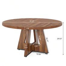 Tribesigns Dining Tables - 棕色 - 查看 4