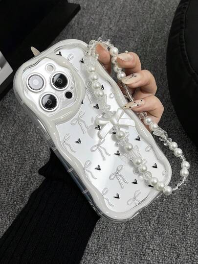 1pc Fashionable Butterfly Print Thick High-Impact Resistant Phone Protective Case, Compatible With IPhone 11 12 13 14 11Promax 12Promax 13Promax 14Promax XR 15 15PRO 15PROMAX, GalaxyA05/A15/A25/A35/A53/A54/A55/S23/S24, Including Lanyard Waterproof Shockproof Anti-Fall Scratch Resistant