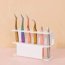 1 cái Giá đỡ nhíp mi bằng acrylic-Giá đỡ nhíp nối mi-Hộp trưng bày-Hộp đựng mi-Bộ sắp xếp-Dụng cụ nối mi-Có thể dùng để cất dụng cụ nối mi/Dụng cụ làm móng/Dụng cụ sửa chữa điện tử - Nhiều màu - Xem 18