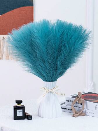 5pcs/10pcs Elegant 16.9inch Long Artificial Pampas Grass Reed - Polyester Fabric Made Soft And Fast, Plastic Artificial Plants, Can Be Bent To Restore The Shape,Spring Decor,Valentine's Day,Modern Simple Nordic Style,Bohemian Style - For Home Decoration, Vases, Weddings, Parties, Living Rooms, Dining Room,Bedrooms, Exhibition, Hotel,Gallery,DIY Walls, Office Desk Filler. Gifts Birthday Graduation,Fall Decor,Autumn