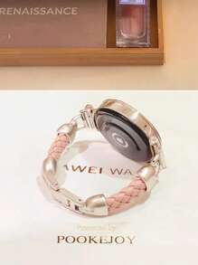 18 毫米/20 毫米/22 毫米优质仿皮表带，可调节长度，兼容三星 Galaxy、Garmin、Amazfit 手表 - 柔软、透气 - 20mm - 查看 14