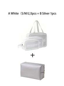 1 件便携式旅行化妆包，女士防水化妆包，带隔层，大容量洗漱用品收纳包，PU 皮革，适合女性、母亲、学生、宿舍、海滩、邮轮旅行、暑假必备的礼物 - 彩色 - 查看 17