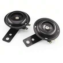 NetHong 1/2PCS HORN 12V Waterproof Loud 105dB Universal Motorcycle Car UTV ATV Boat Auto Bike - Black - View 11