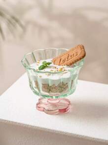 1 件装酸奶花瓶形玻璃杯，甜点/冰淇淋/酸奶杯，女士高品质牛奶/果汁玻璃杯 - 彩色 - 查看 9