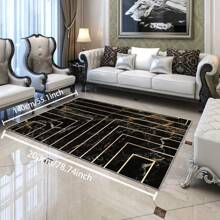 1 pieza de Alfombra de área de textura premium, tapete de piso - Impermeable, antideslizante, fácil de limpiar, lavable a máquina, suave y cómodo, adecuado para felpudo, cocina, sala de estar, dormitorio, pasillo, baño, lavandería - Alfombra fácil de limpiar, decoración del hogar [Tela de terciopelo suave de 800g/m², 5 mm de grosor] - Multicolor - Ver 30