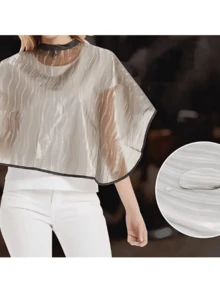 1件沙龙染发披肩，美发袍，理发围裙，剪发布，沙龙专用