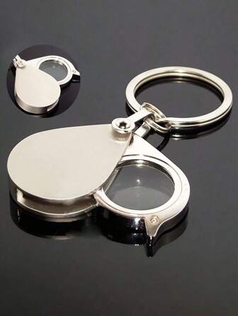 1pc 10X 20X 30X Pocket Loupe Magnifier Jewelry Magnifying Glass Foldable Rhinestone Lupa Triplet Jewelers Eye Glass Tool Reading Magnifier