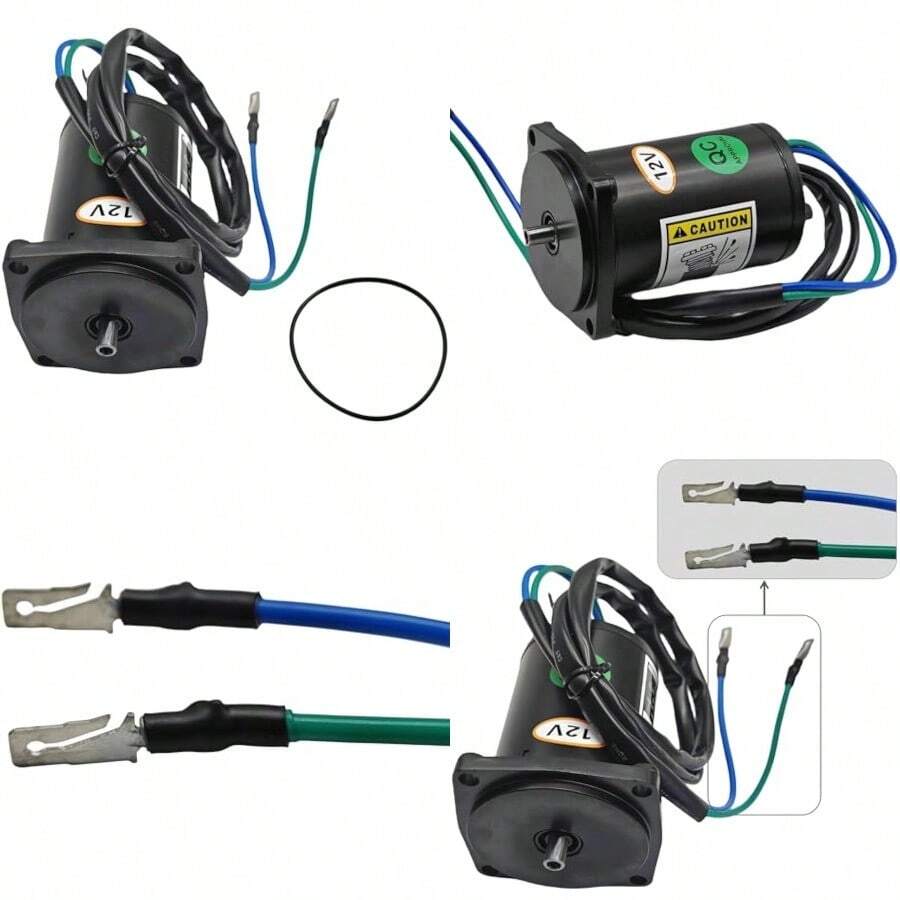 Outboard Electrical Tilt Trim Motor For Johnson Evinrude OMC 40 48 50 Models 18-6285 6243 - black1 - View 1