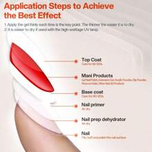 2瓶18毫升免擦洗凝胶底油和面油套装，光泽持久，适用于家庭美甲沙龙DIY，需配合UV/LED灯使用。1/2/3瓶装，包含免擦洗底油、哑光面油和面油。