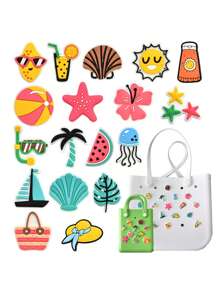 2 件套钥匙包和挂钩，适用于 Bogg 包配件、沙滩包挂钩和纽扣迷你便携式包挂钩、轻便的替换旅行配件、纯色多功能沙滩包配件钥匙扣防丢失配件、可重复使用的旅行配件、快速找到您的钥匙