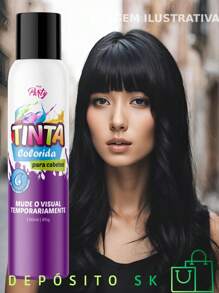 Temporary Hair Dye Black Color 150ml My Party Crazy Hair - màu đen - Xem 4