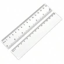 10pcs 15cm Plastic Ruler, Transparent Student Measurement Tool