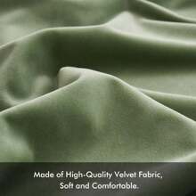 鼠尾草绿色枕套，装饰天鹅绒抱枕套，适用于现代软沙发、农舍家居装饰，适合春季、客厅和卧室 - 綠色 - 查看 3