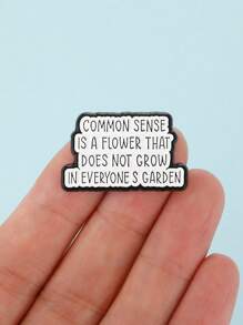 1 pieza Broche único de aleación de zinc con idioma, adecuado tanto para hombres como para mujeres, como joya de regalo para amigos