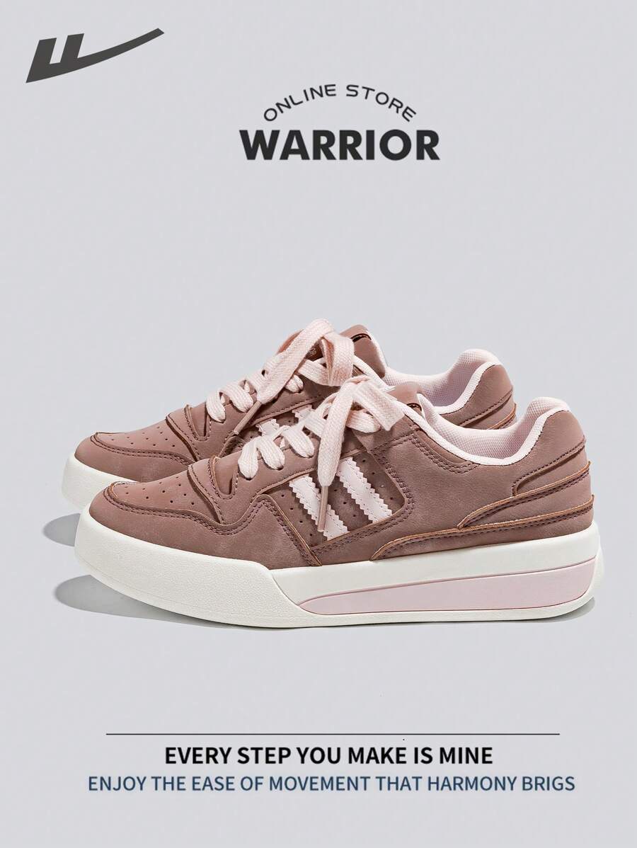 WARRIOR Zapatillas de skateboard para mujer Warrior, ligeras, cómodas, transpirables y de estilo modesto, casuales pero elegantes, aptas para todo el año, resistentes al desgaste y para uso diario, zapatillas de entrenamiento y running