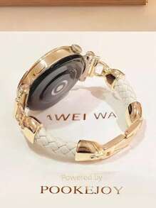 18 毫米/20 毫米/22 毫米优质仿皮表带，可调节长度，兼容三星 Galaxy、Garmin、Amazfit 手表 - 柔软、透气 - 20mm - 查看 11