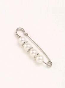 优质珍珠胸针，防闪烁胸部配饰，腰带夹衣服固定器，适用于连衣裙、裙子、腰带