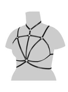 Plus Size Women Elastic Bandeau Bra, Seamless Hollow Out Design - Multicolor - View 4